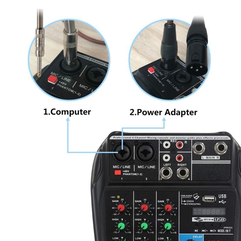 Louda Mezcladora Interface De Audio Usb Bt Pc Louder