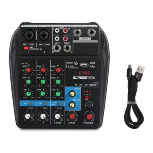 LOUDA4 Mezcladora Interface de audio USB/BT/PC