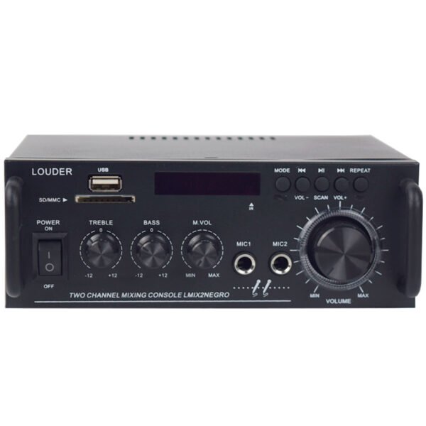 LMIX2NEGRO Amplificador ambienta/perifoneo BT/ST/USB/SD/FM