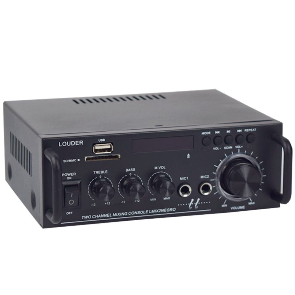 LMIX2NEGRO Amplificador ambienta/perifoneo BT/ST/USB/SD/FM