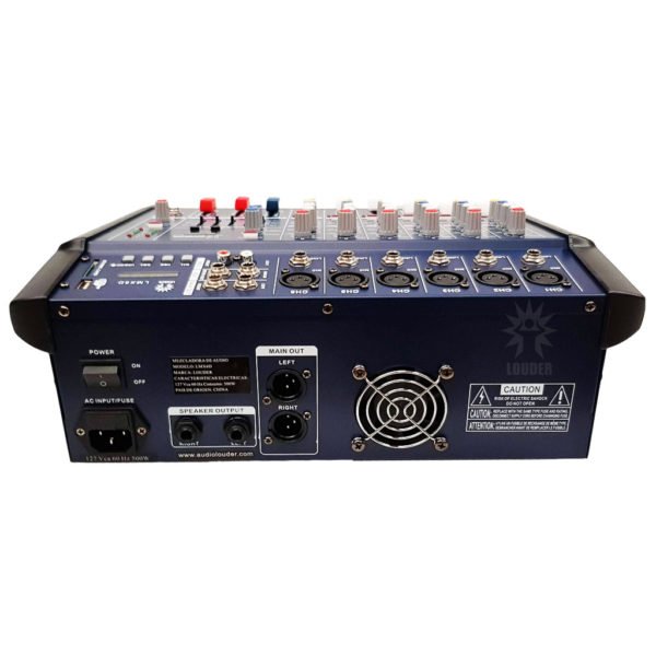 LMX6D Mezcladora amplificada 6 canales, 16 efectos DSP/bluetooth