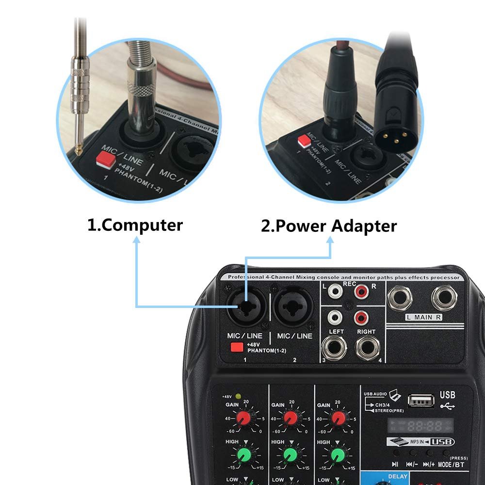 Mezclador con USB audio interface – dBS