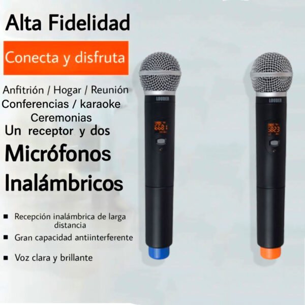 KM210D Set 2 Micrófonos Inalámbricos UHF multifrecuencia