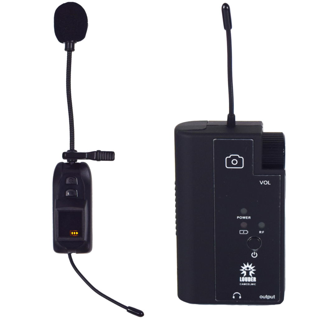 CAMCELMIC Set Micrófono Inalámbrico UHF Celular/camara DSLR