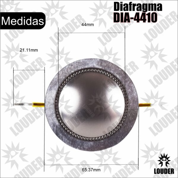 DIA-4410 Diafragma repuesto para Tweeter Driver 44mm
