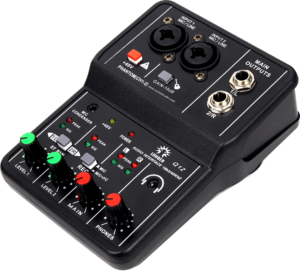Q12 Interface De Audio Para Grabación Instrumento USB