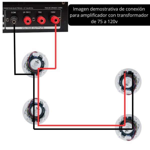 YCS03-5T Bocina Plafon 5.25 Pulgadas Transformador 100v Ambiental