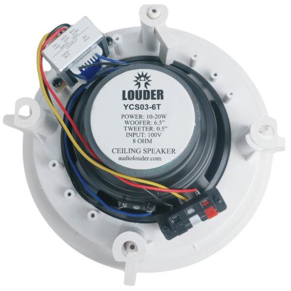 YCS03-6T Bocina Plafon Con Transformador 100v Ambiental 6.5 Pulgadas
