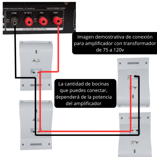 YPW-503 Bocina Sonido Ambiental De Pared 6 Pulgadas 10W/100V