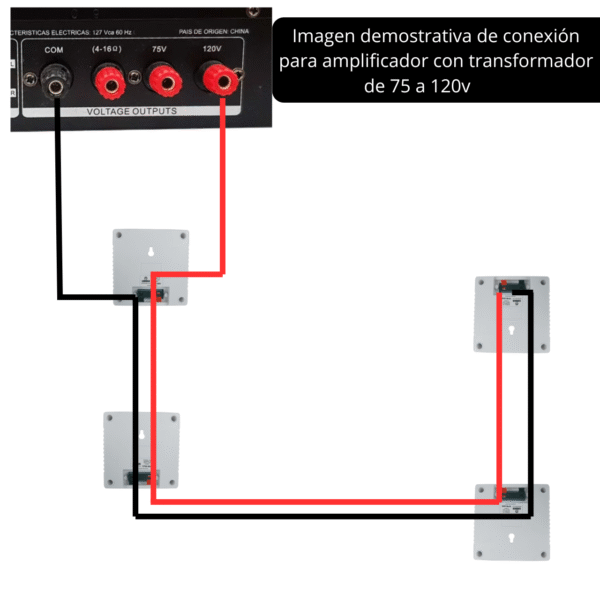 YPW-600 Bocina De Pared Ambiental 3 Pulgadas Transformador 100v