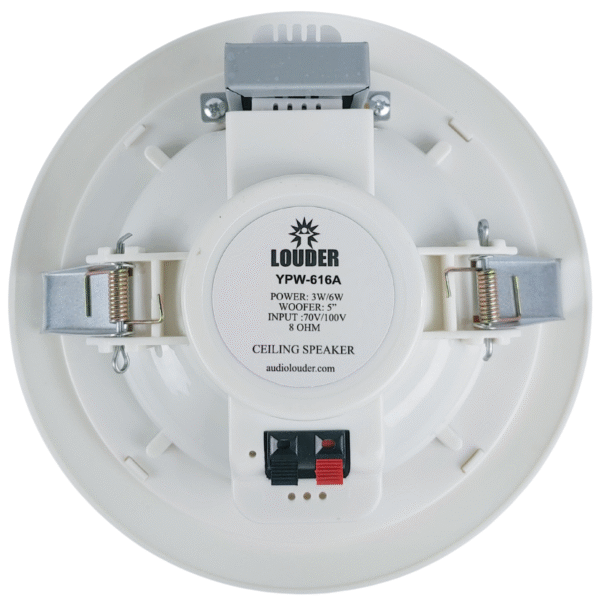 YPW-616A Bocina Sonido Ambiental Sobreponer Plafón Techo con Transformador