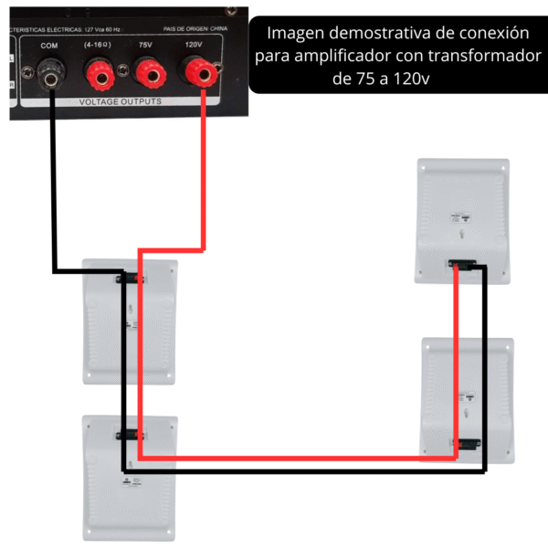 YPW-622 Bocina de Pared Sonorizacion Ambiental Transformador 100v