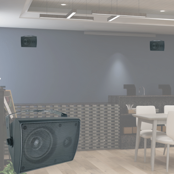 YSK-0204BK Bocina Sonido Ambiental Exterior Interior Bafle Ambiental