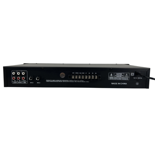 MIX4Z100 Amplificador Ambiental 4 Zonas 25W x Zona – Total 100W RMS