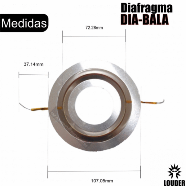 DIA-BALA Diafragma para bala 3 pulgadas