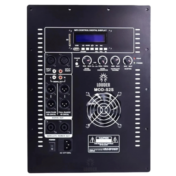 MOD-S2S Modulo amplificador para 1 grave y 2 medios 400w + 200w